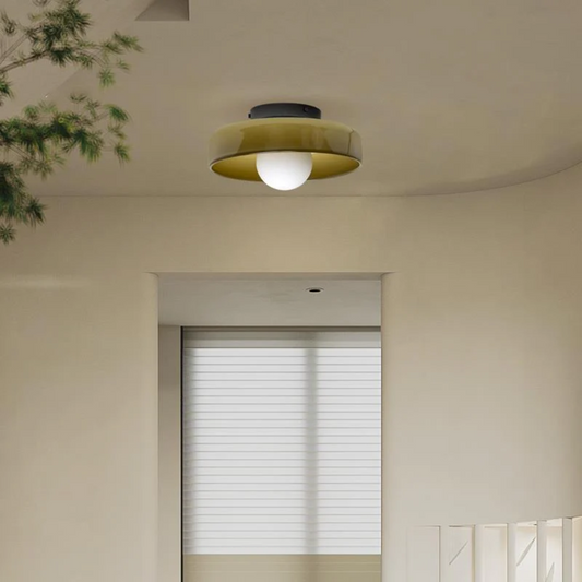 Plafondlamp Glas Rond Modern Minimalistisch Binnenverlichting