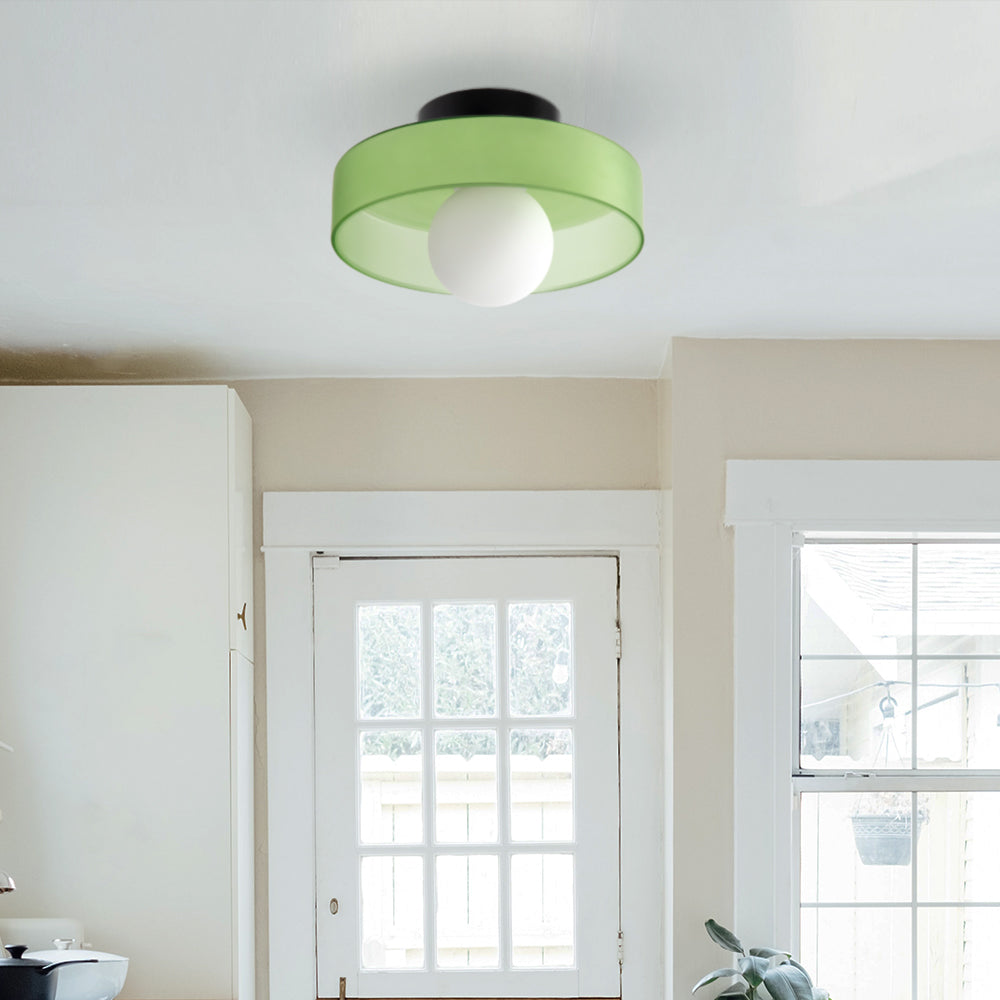 Plafondlamp Glas Rond Modern Minimalistisch Binnenverlichting