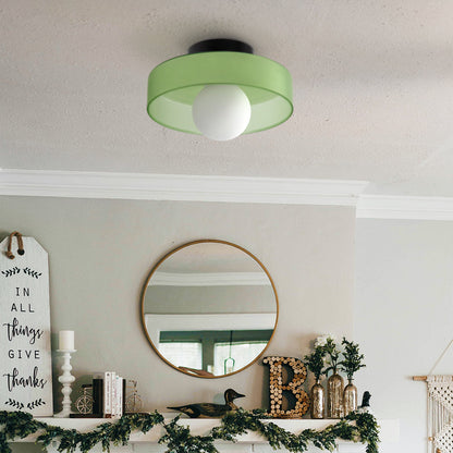 Plafondlamp Glas Rond Modern Minimalistisch Binnenverlichting