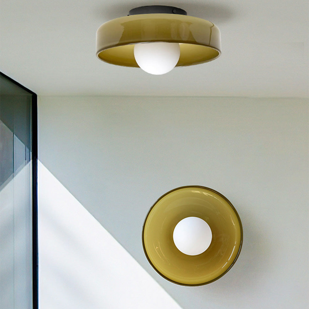 Plafondlamp Glas Rond Modern Minimalistisch Binnenverlichting