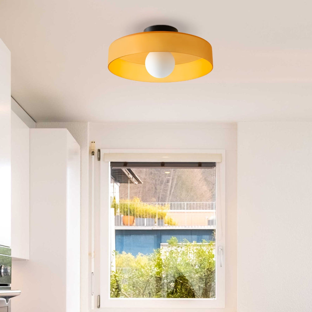 Plafondlamp Glas Rond Modern Minimalistisch Binnenverlichting