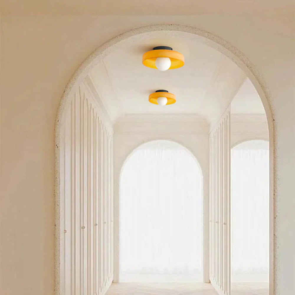 Plafondlamp Glas Rond Modern Minimalistisch Binnenverlichting
