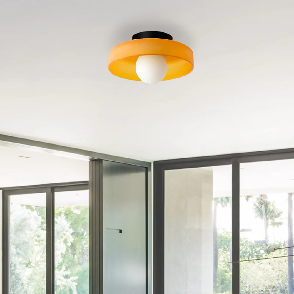 Plafondlamp Glas Rond Modern Minimalistisch Binnenverlichting