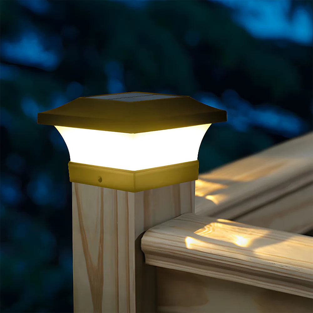 Moderne Zonne-Energie Lantaarn Buiten Post Licht
