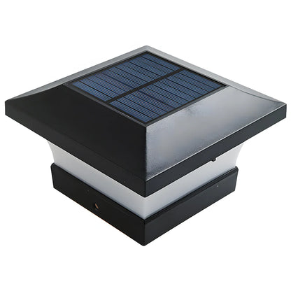Moderne Zonne-Energie Lantaarn Buiten Post Licht