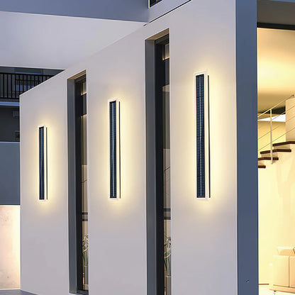 Moderne Solar Lange LED Buiten Wandlamp