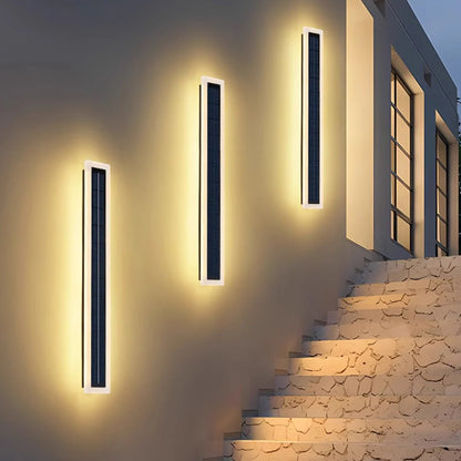 Moderne Solar Lange LED Buiten Wandlamp
