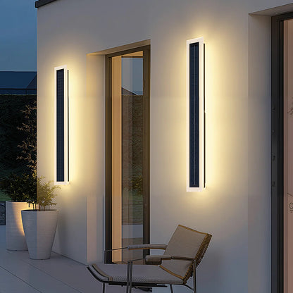 Moderne Solar Lange LED Buiten Wandlamp