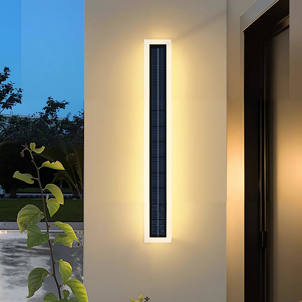 Moderne Solar Lange LED Buiten Wandlamp
