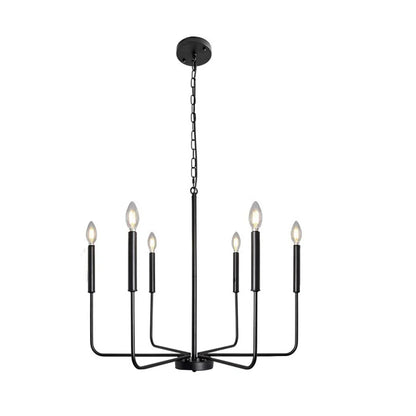 Modern Industrial Iron Pendant Light met Geometrisch Ontwerp
