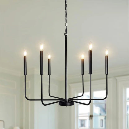 Modern Industrial Iron Pendant Light met Geometrisch Ontwerp