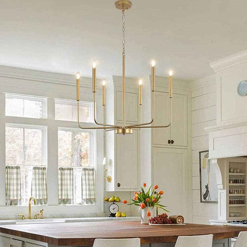 Modern Industrial Iron Pendant Light met Geometrisch Ontwerp