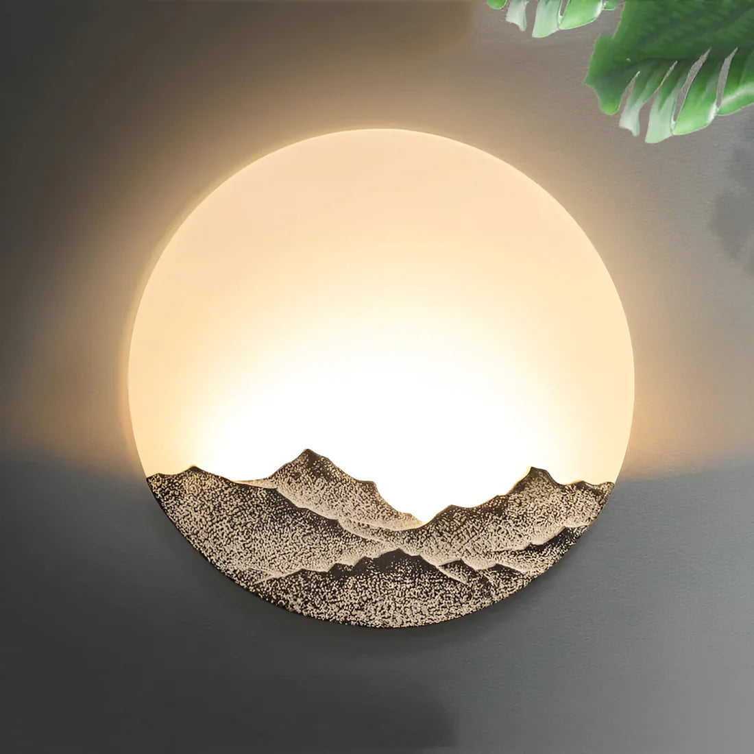 Moderne Maan Wandlamp met Natuurlijke Elegantielijnen