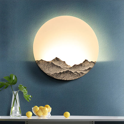 Moderne Maan Wandlamp met Natuurlijke Elegantielijnen