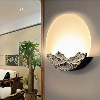 Moderne Maan Wandlamp met Natuurlijke Elegantielijnen