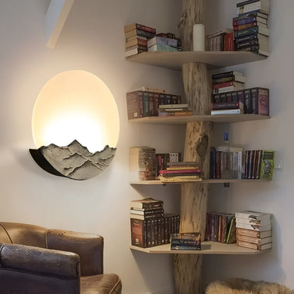 Moderne Maan Wandlamp met Natuurlijke Elegantielijnen