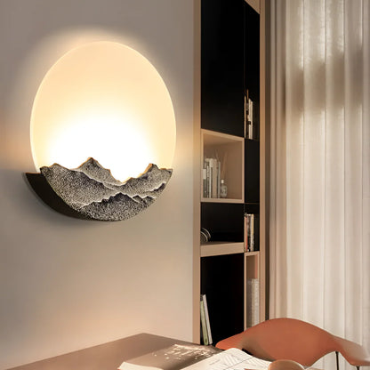 Moderne Maan Wandlamp met Natuurlijke Elegantielijnen