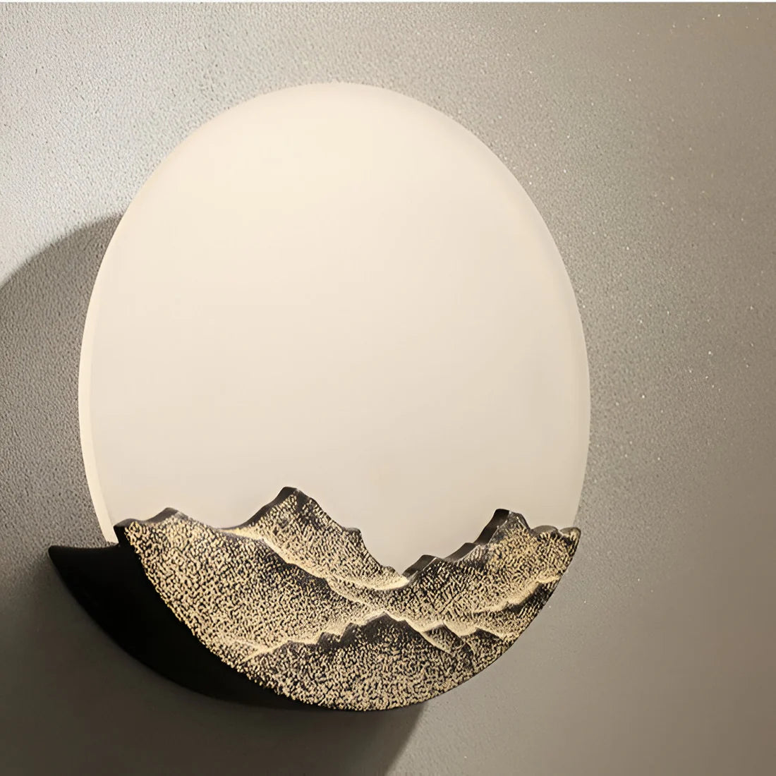 Moderne Maan Wandlamp met Natuurlijke Elegantielijnen