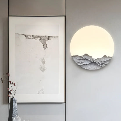 Moderne Maan Wandlamp met Natuurlijke Elegantielijnen