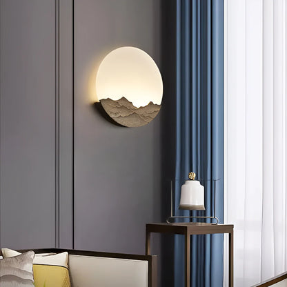 Moderne Maan Wandlamp met Natuurlijke Elegantielijnen