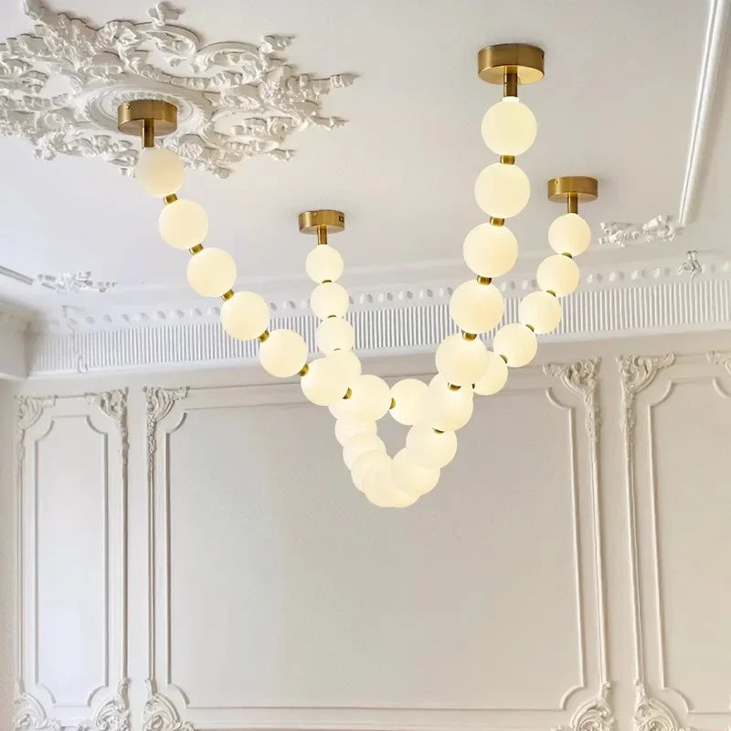 Moderne Ketting Plafondlamp met LED Verlichting