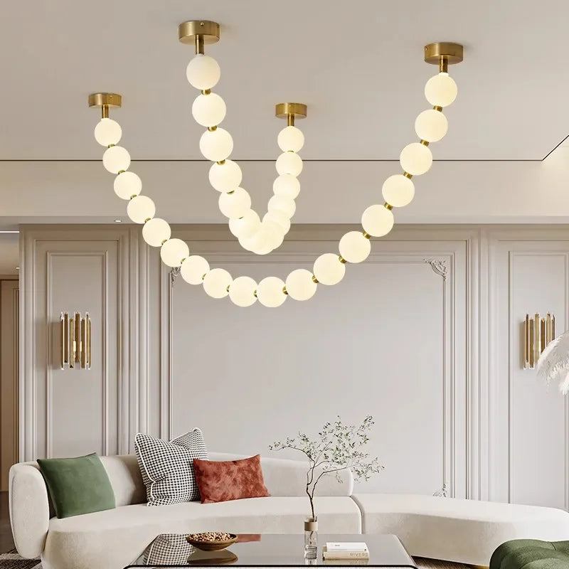 Moderne Ketting Plafondlamp met LED Verlichting