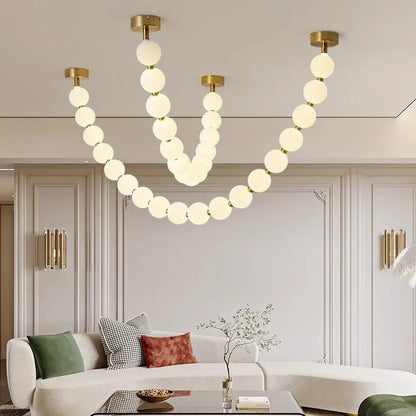 Moderne Ketting Plafondlamp met LED Verlichting