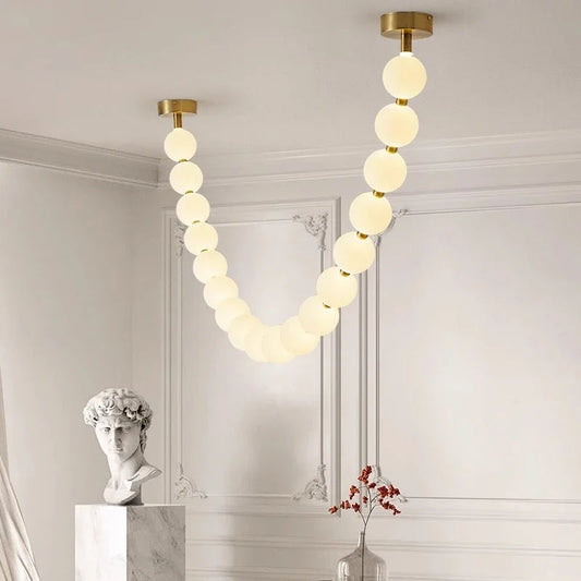 Moderne Ketting Plafondlamp met LED Verlichting