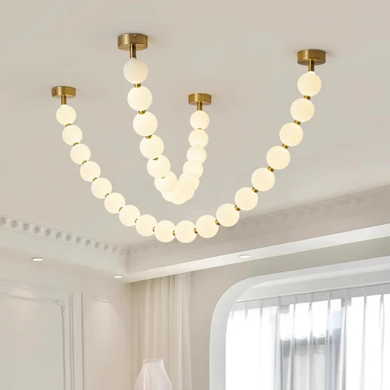 Moderne Ketting Plafondlamp met LED Verlichting