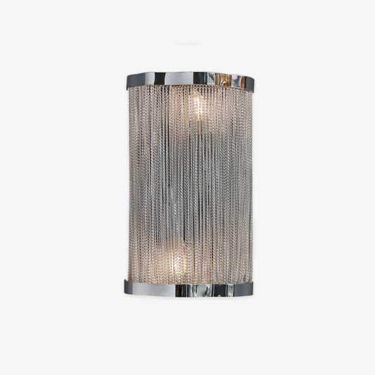 Moderne Aluminium Kettingdetails Franje Wandlamp