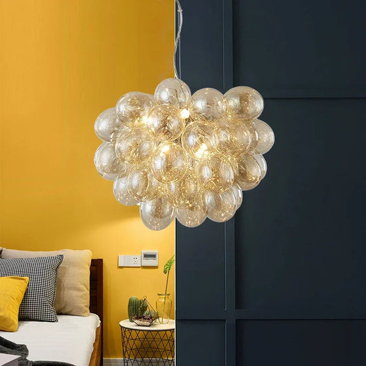 Moderne Glazen Bol hanglamp Kroonluchter