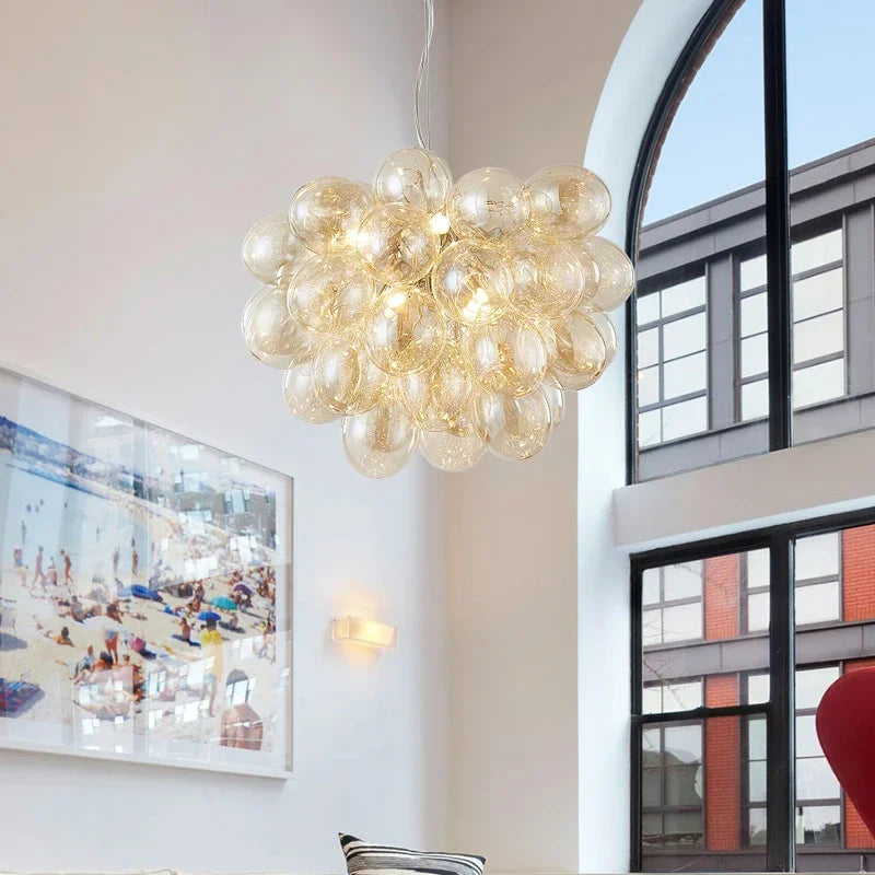Moderne Glazen Bol hanglamp Kroonluchter
