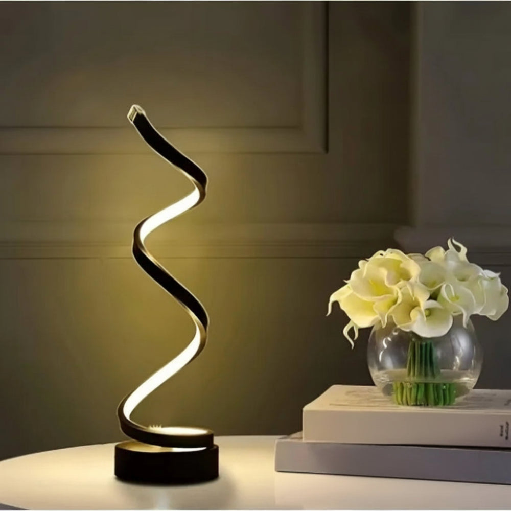Moderne Led 3 Kleuren Verstelbare Spiraal Tafellamp