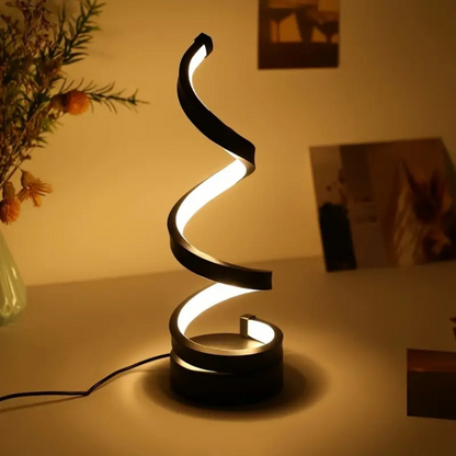 Moderne Led 3 Kleuren Verstelbare Spiraal Tafellamp