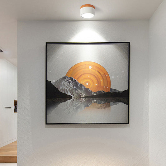 Plafondlamp LED Cilinder Aluminium Moderne Opbouw Lamp