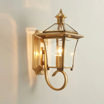 Monterey Retro Messing Buitenwandlamp