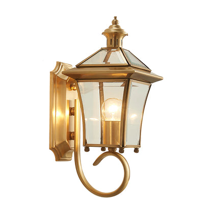 Monterey Retro Messing Buitenwandlamp