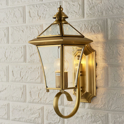 Monterey Retro Messing Buitenwandlamp