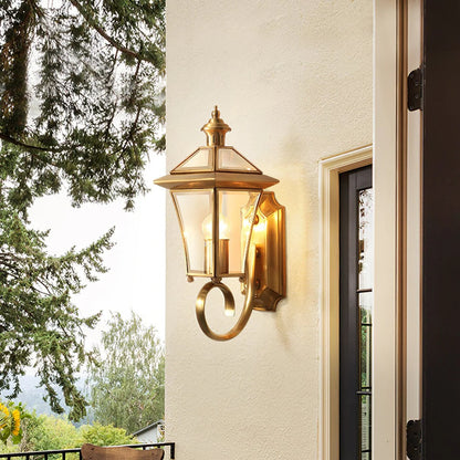 Monterey Retro Messing Buitenwandlamp