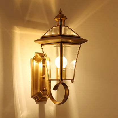 Monterey Retro Messing Buitenwandlamp