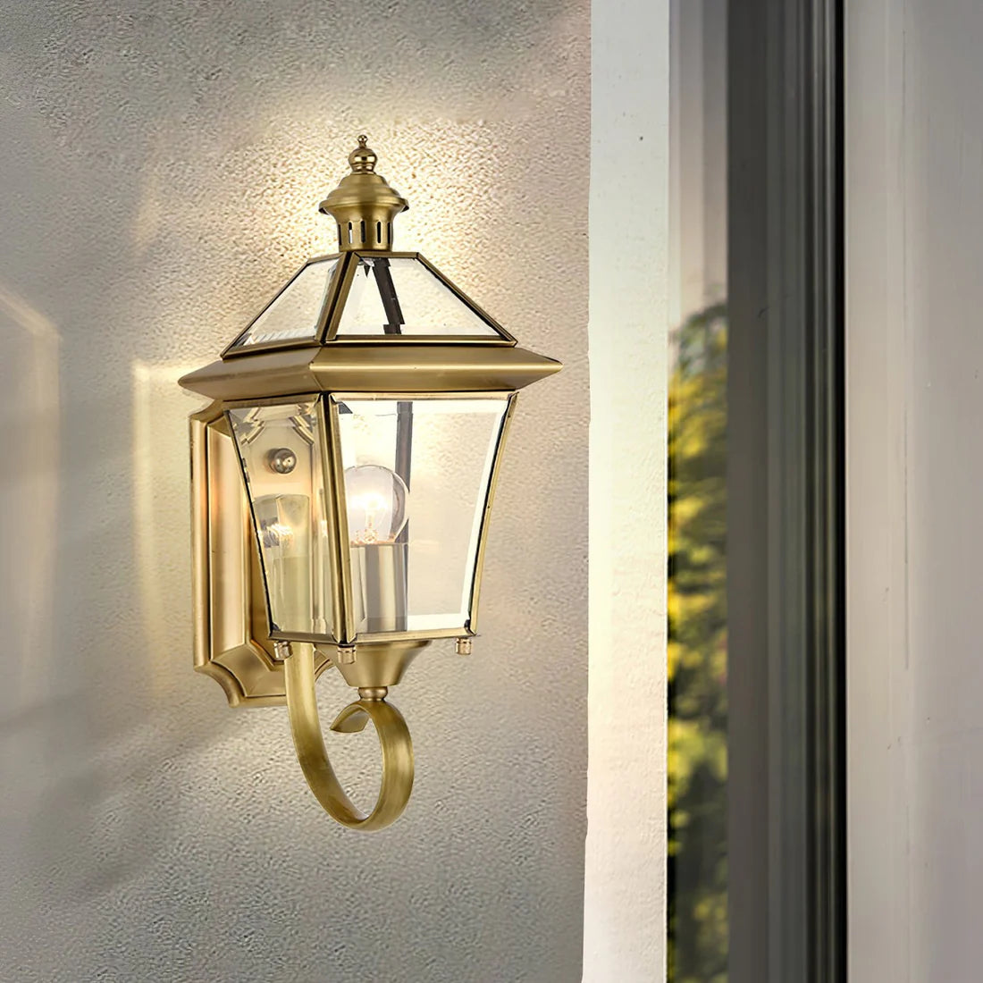 Monterey Retro Messing Buitenwandlamp
