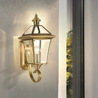 Monterey Retro Messing Buitenwandlamp
