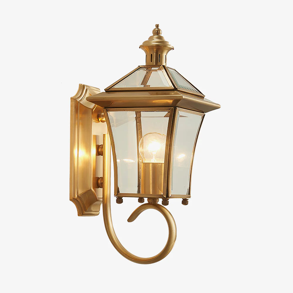 Monterey Retro Messing Buitenwandlamp