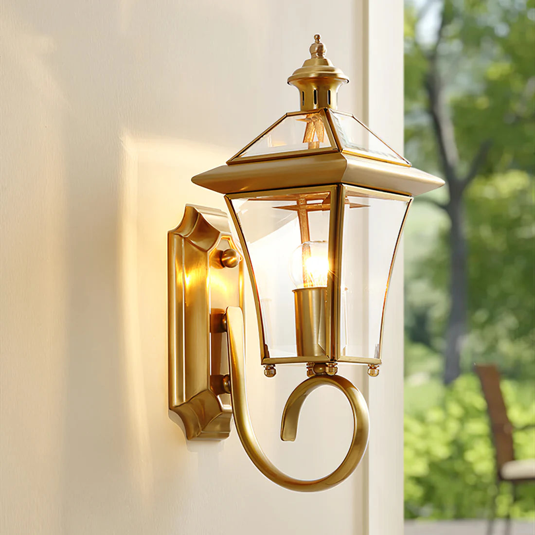 Monterey Retro Messing Buitenwandlamp