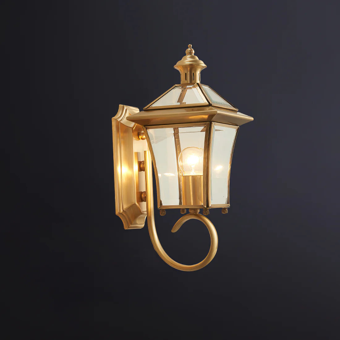 Monterey Retro Messing Buitenwandlamp