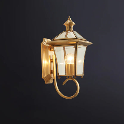 Monterey Retro Messing Buitenwandlamp