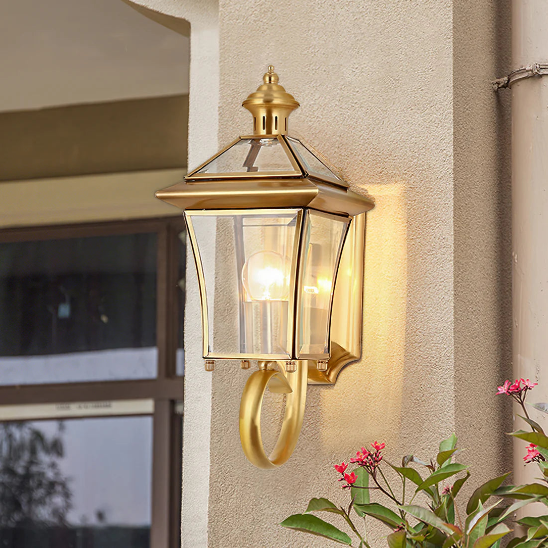 Monterey Retro Messing Buitenwandlamp