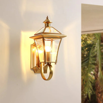 Monterey Retro Messing Buitenwandlamp