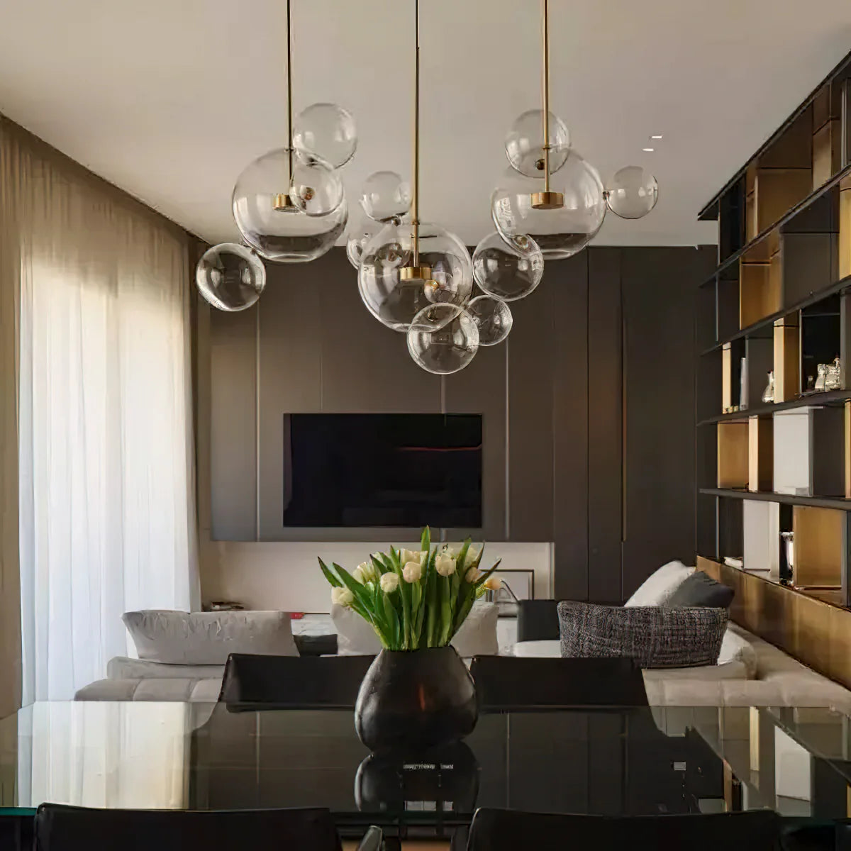 Bubbel Hanglamp met Luxe Glasdesign