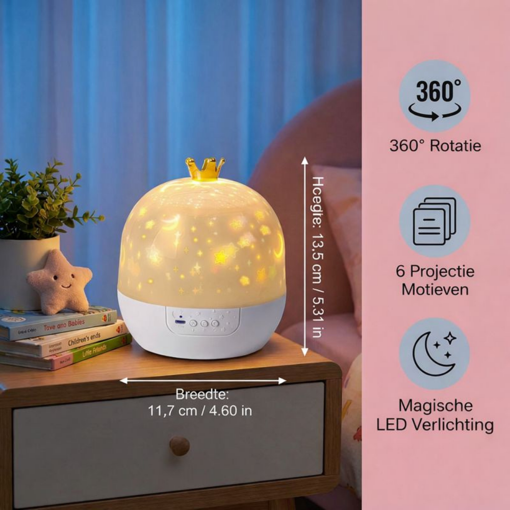 Nachtlamp Projector Sterrenhemel LED Kinderkamer Slaap Licht